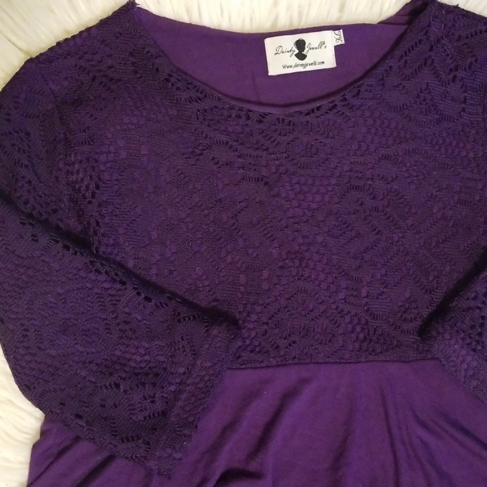 Girls Dreaming in Vintage Plum Dainty Jewell's XL